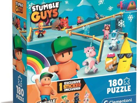 Puzzle Stumble Guys com Sticker | Imagem 1 - 180 Peças - Clementoni For Sale