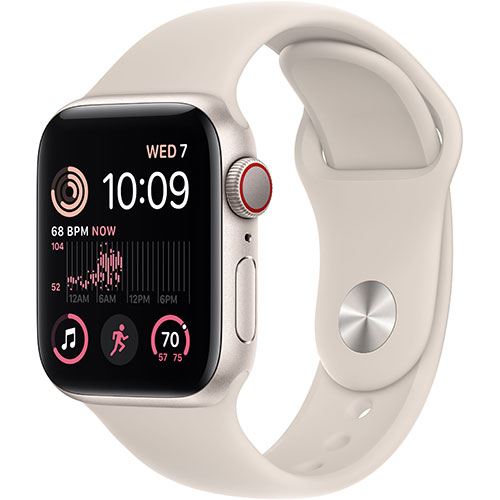 Apple Watch SE GPS 40mm - Cellular - Alumínio Luz das Estrelas | Bracelete Desportiva Luz das Estrelas For Cheap