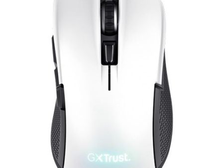 Rato Gaming Wireless Trust YBAR GXT923W - Branco (RGB) Online Sale