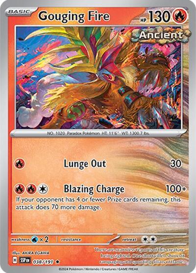 Gouging Fire (038 191) (Deck Exclusives) [Scarlet & Violet: Surging Sparks] For Discount