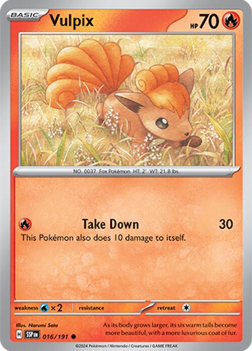 Vulpix (016 191) [Scarlet & Violet: Surging Sparks] Supply