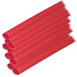 Ancor Adhesive Lined Heat Shrink Tubing (ALT) - 1 4  x 12  - 10-Pack - Red - 303624 Online now