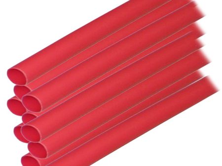 Ancor Adhesive Lined Heat Shrink Tubing (ALT) - 1 4  x 12  - 10-Pack - Red - 303624 Online now