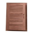 Whitecap Teak Louvered Door & Frame - Left Hand - 15  x 20  - 60725 Discount