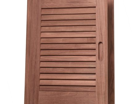 Whitecap Teak Louvered Door & Frame - Left Hand - 15  x 20  - 60725 Discount