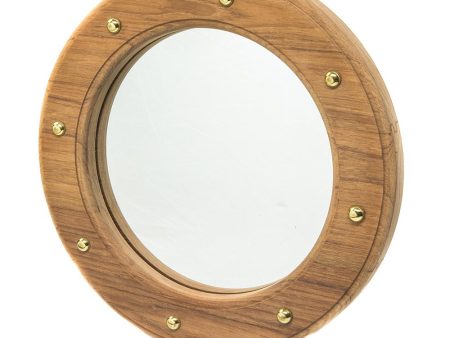 Whitecap Teak Porthole Mirror - 62540 Cheap