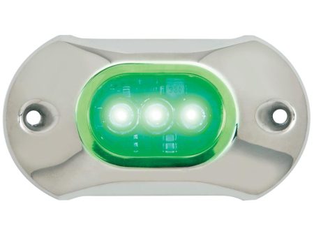 Attwood Light Armor Underwater LED Light - 3 LEDs  - Green - 65UW03G-7 Online Hot Sale