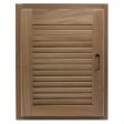 Whitecap Teak Louvered Door & Frame - Right Hand - 15  x 20  - 60724 Cheap