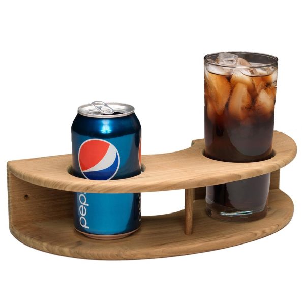 Whitecap Teak Curved Two-Drink Rack - 63218 Online Sale