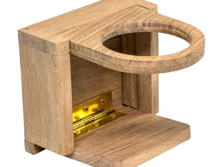 Whitecap Teak Folding Drink Holder - 62601 Online Hot Sale