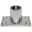 Whitecap 1  O.D. 90 Degree Rectangle Base SS Rail Fitting - 6141C For Sale