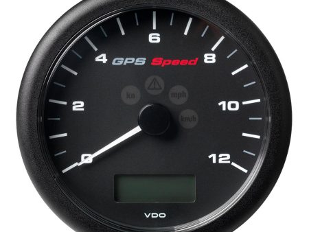 Veratron 4-1 4  (110MM) ViewLine GPS Speedometer 0-12 KNOTS KMH MPH - 8 to 16V Black Dial & Bezel - A2C59501987 For Cheap