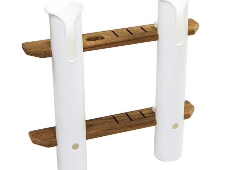 Whitecap Teak 2-Rod Tournament Storage Rack - 63448 For Discount