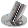 Whitecap 7 8  O.D. 60 Round Base SS Rail Fitting - 6040C For Sale