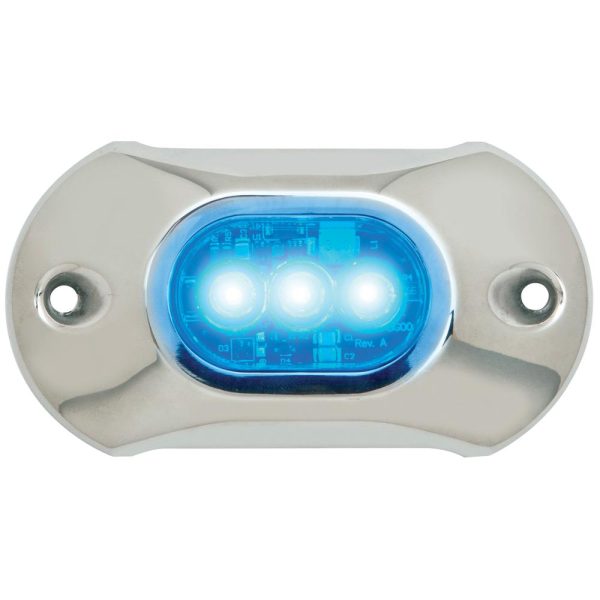 Attwood Light Armor Underwater LED Light - 3 LEDs - Blue - 65UW03B-7 Fashion