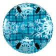 Aqua Leisure 43  Pipeline Sno Clear Top Racer Sno-Tube - Cool Blue Plaid - PST13365S2 on Sale