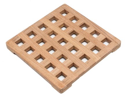 Whitecap Teak Large Square Trivet - 8  - 62421 For Cheap