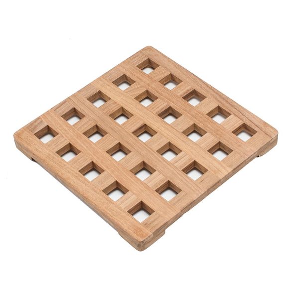 Whitecap Teak Large Square Trivet - 8  - 62421 For Cheap