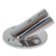 Whitecap 7 8  O.D. 30 Round Base SS Rail Fitting - 6077C Fashion