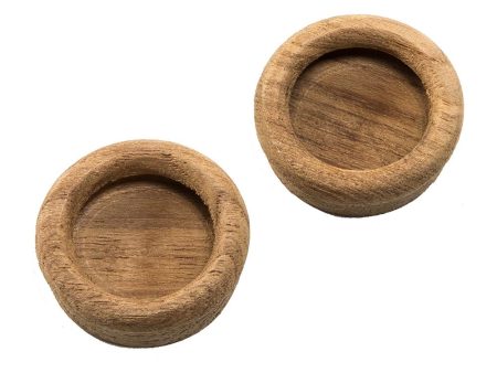 Whitecap Teak Round Drawer Pull - 1-3 8  Round - 2 Pack - 60127-A For Sale