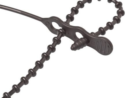 Ancor Reusable Beaded Cable Ties - 8  - Black - 199287 Hot on Sale