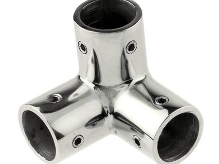 Whitecap 7 8  O.D. SS 3-Way Corner Fitting - 6046C Sale