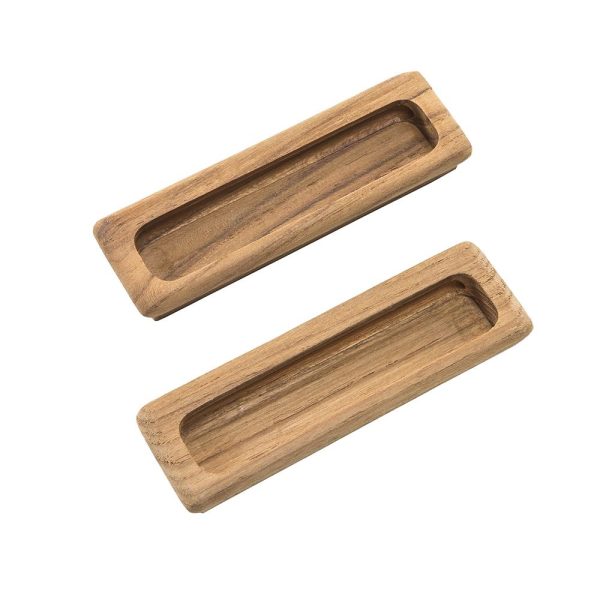 Whitecap Teak Large Rectangular Drawer Pull - 4-1 2 L - 2 Pack - 60142-A Discount