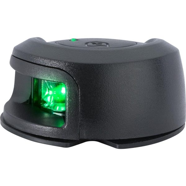 Attwood LightArmor Deck Mount Navigation Light - Black Composite - Starboard (green) - 2NM - NV2012PBG-7 Supply