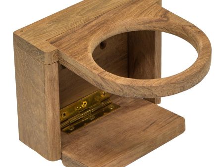 Whitecap Teak Folding Insulated Drink Holder - 62602 on Sale