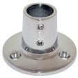 Whitecap 7 8  O.D. 90 Round Base SS Rail Fitting - 6039C Online Sale