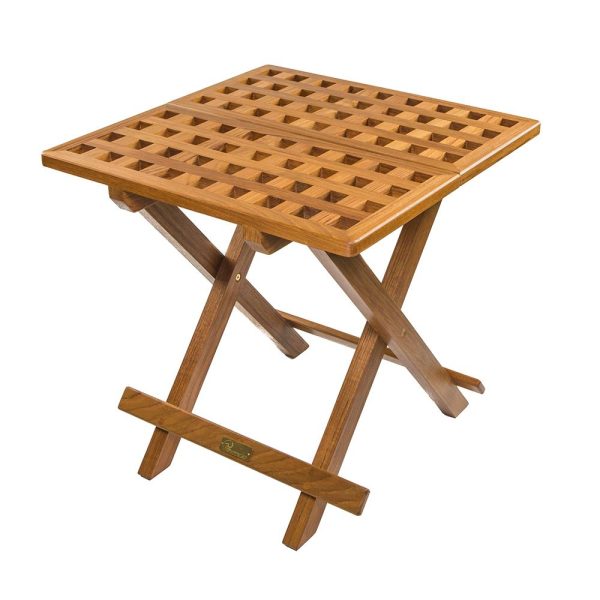 Whitecap Teak Grate Top Fold-Away Table - 60030 For Discount