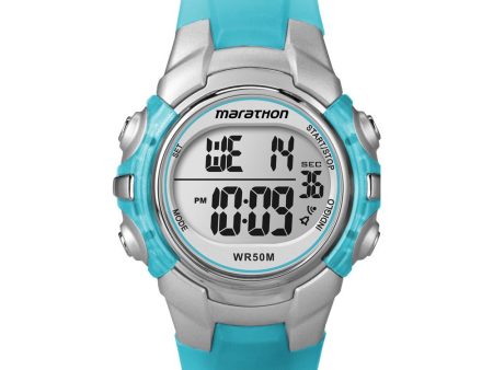 Timex Marathon Digital Mid-Size Watch - Light Blue - T5K817 Online