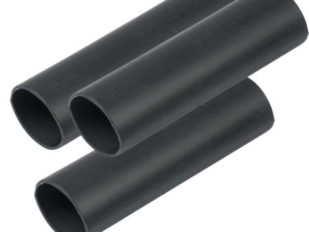 Ancor Heavy Wall Heat Shrink Tubing - 3 4  x 6  - 3-Pack - Black - 326106 Sale