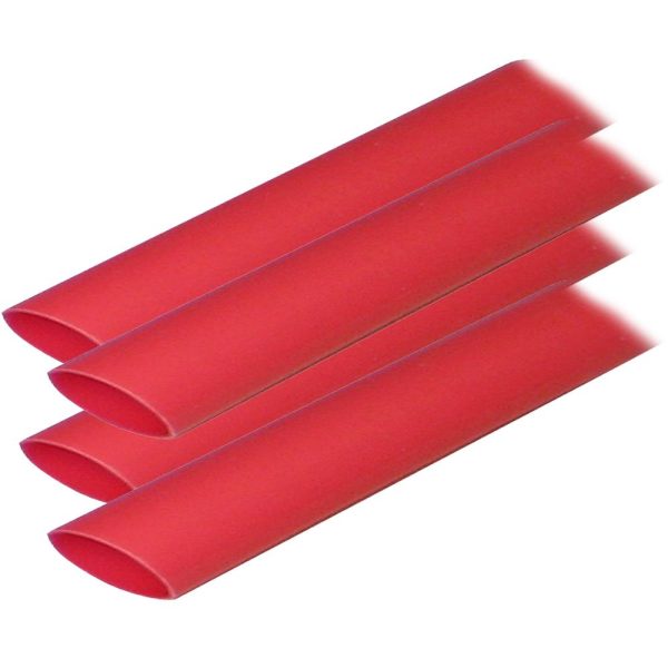 Ancor Adhesive Lined Heat Shrink Tubing (ALT) - 3 4  x 12  - 4-Pack - Red - 306624 For Cheap