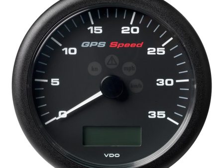 Veratron 4-1 4  (110MM) ViewLine GPS Speedometer 0-35 KNOTS KMH MPH - 8 to 16V Black Dial & Bezel - A2C59501782 on Sale