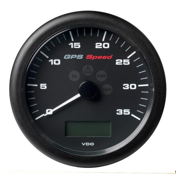 Veratron 4-1 4  (110MM) ViewLine GPS Speedometer 0-35 KNOTS KMH MPH - 8 to 16V Black Dial & Bezel - A2C59501782 on Sale