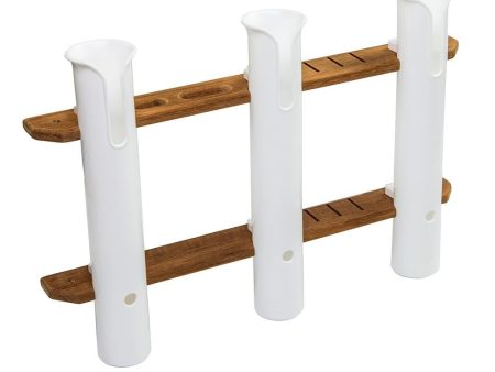 Whitecap Teak 3-Rod Tournament Storage Rack - 63449 Fashion