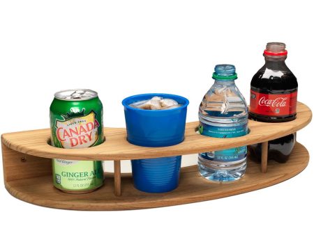 Whitecap Teak Curved Four-Drink Rack - 63219 For Cheap