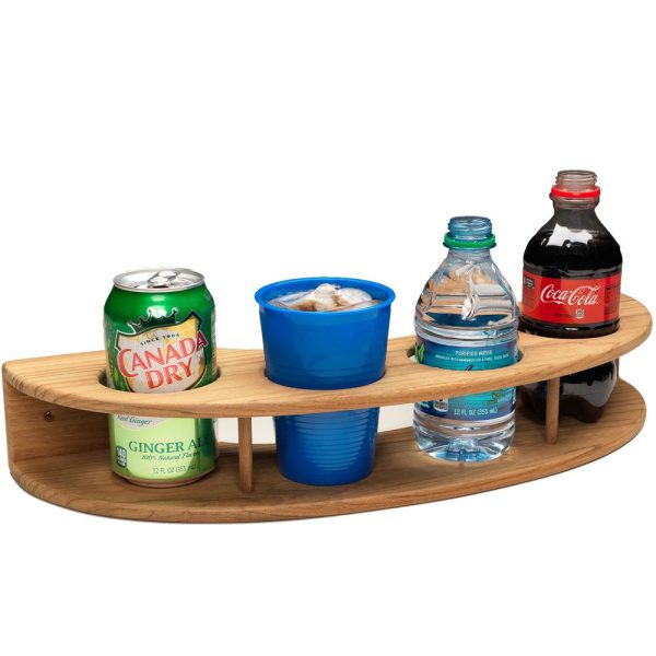 Whitecap Teak Curved Four-Drink Rack - 63219 For Cheap