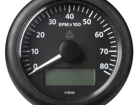 VDO Marine 3-3 8  (85MM) ViewLine Tachometer with Multi-Function Display - 0 to 8000 RPM - Black Dial & Bezel - A2C59512395 Supply