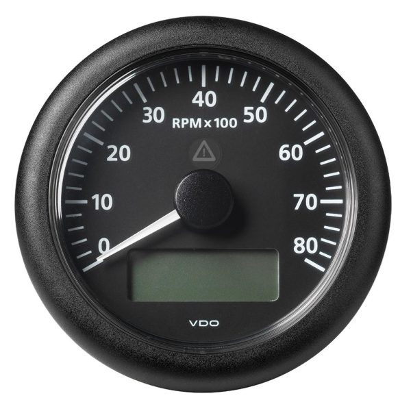 VDO Marine 3-3 8  (85MM) ViewLine Tachometer with Multi-Function Display - 0 to 8000 RPM - Black Dial & Bezel - A2C59512395 Supply