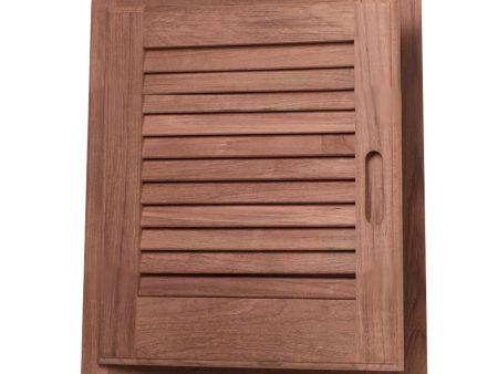 Whitecap Teak Louvered Door & Frame - Left Hand - 15  x 15  - 60723 Online