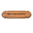 Whitecap Teak  No Smoking  Name Plate - 62672 Online Sale