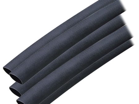 Ancor Adhesive Lined Heat Shrink Tubing (ALT) - 3 8  x 12  - 5-Pack - Black - 304124 Supply