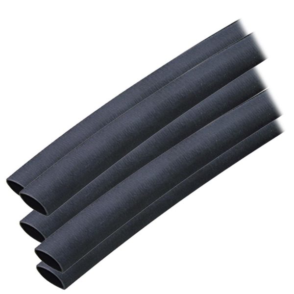 Ancor Adhesive Lined Heat Shrink Tubing (ALT) - 3 8  x 12  - 5-Pack - Black - 304124 Supply