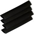 Ancor Adhesive Lined Heat Shrink Tubing (ALT) - 3 4  x 6  - 4-Pack - Black - 306106 Hot on Sale