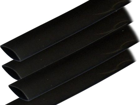 Ancor Adhesive Lined Heat Shrink Tubing (ALT) - 3 4  x 6  - 4-Pack - Black - 306106 Hot on Sale