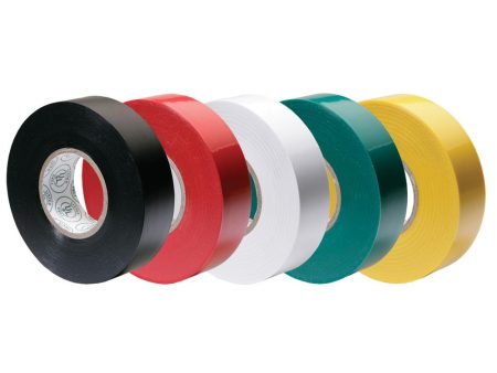 Ancor Premium Assorted Electrical Tape - 1 2  x 20  - Black   Red   White   Green   Yellow - 339066 For Sale