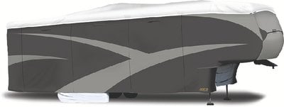 Adco Products Inc -  5th Wheel Designer Series Tyvek Plus Wind Rv Cover , Gray Polypropylene white Tyvek - 34851 Online Sale