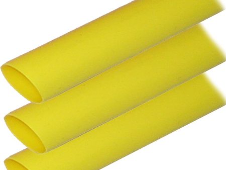 Ancor Adhesive Lined Heat Shrink Tubing (ALT) - 1  x 6  - 3-Pack - Yellow - 307906 Fashion